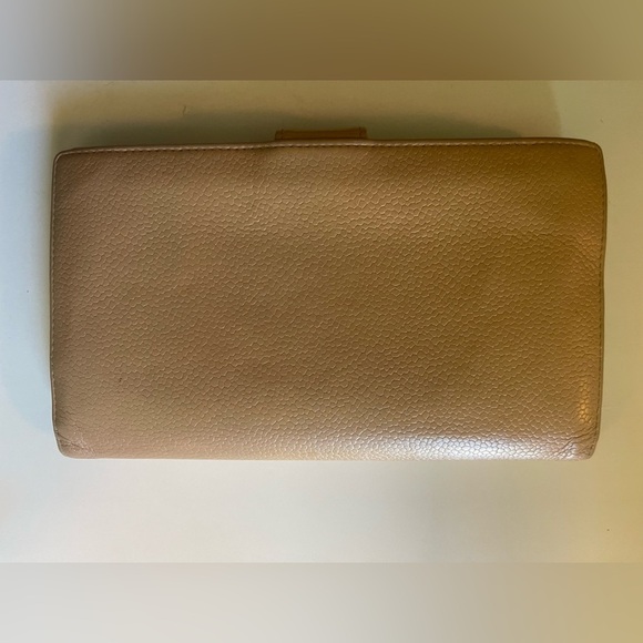 Chanel Timeless CC Continental Kisslock Flap Wallet Tan Caviar Leather Vintage - Picture 3 of 15
